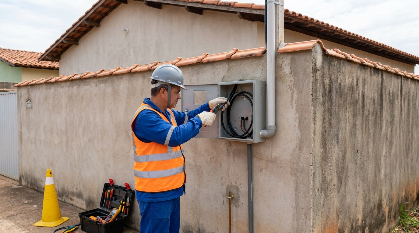Instalação de padrão de energia profissional em Vila Velha‑ES