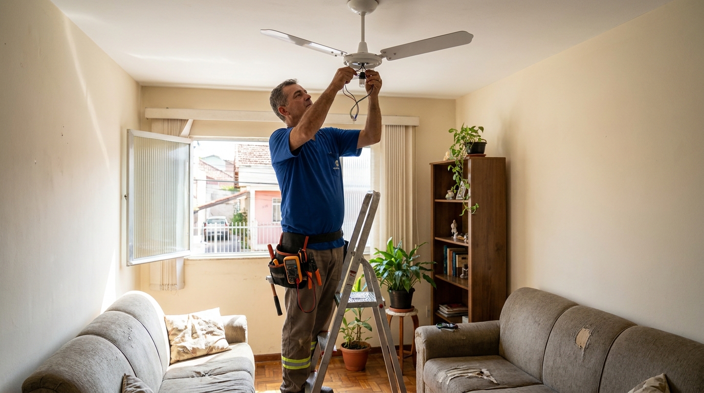 Instalação de Ventilador de Teto perto de mim em Vila Velha‑ES